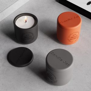 concrete candle